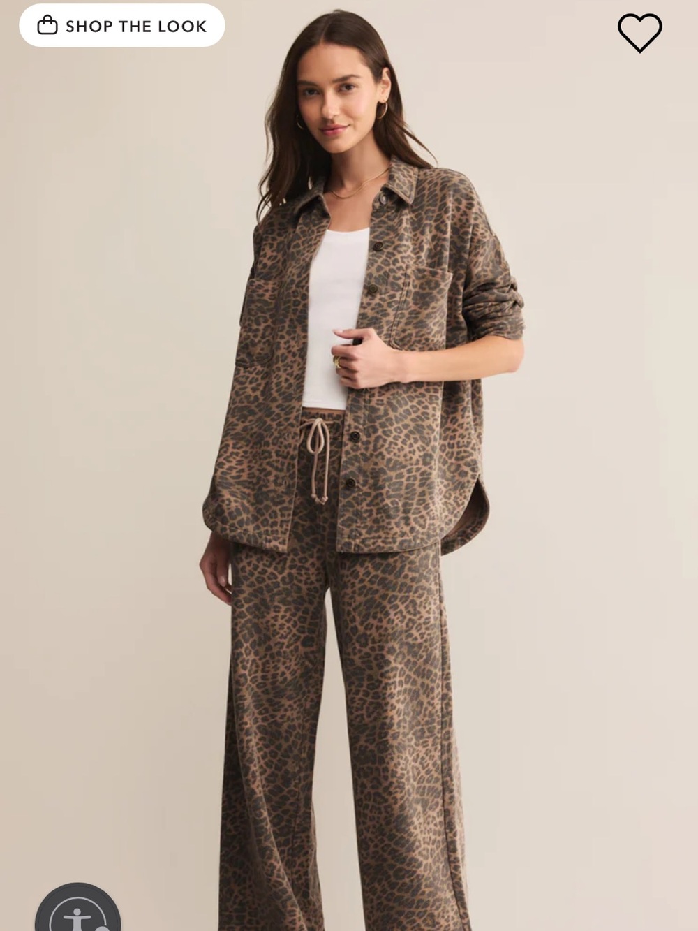 Z Supply Leopard Knit Shacket